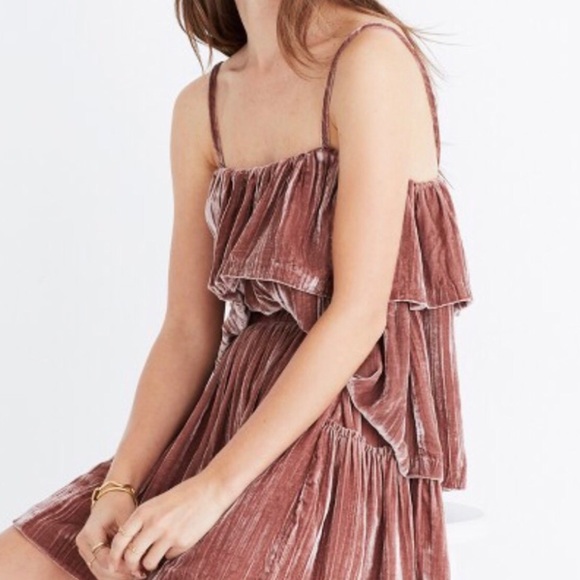 Madewell Tops - Madewell Pink Velvet Tank